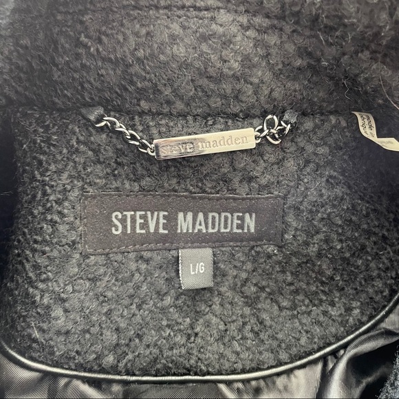 Steve Madden Black Trench Coat - Picture 2 of 4